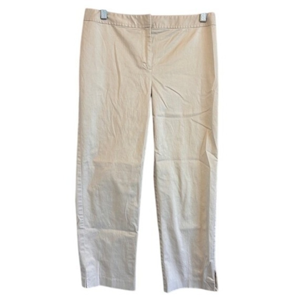 Ann Taylor Women's Chino Khaki Tan Ankle‎ Dress Pants 4 Stretch